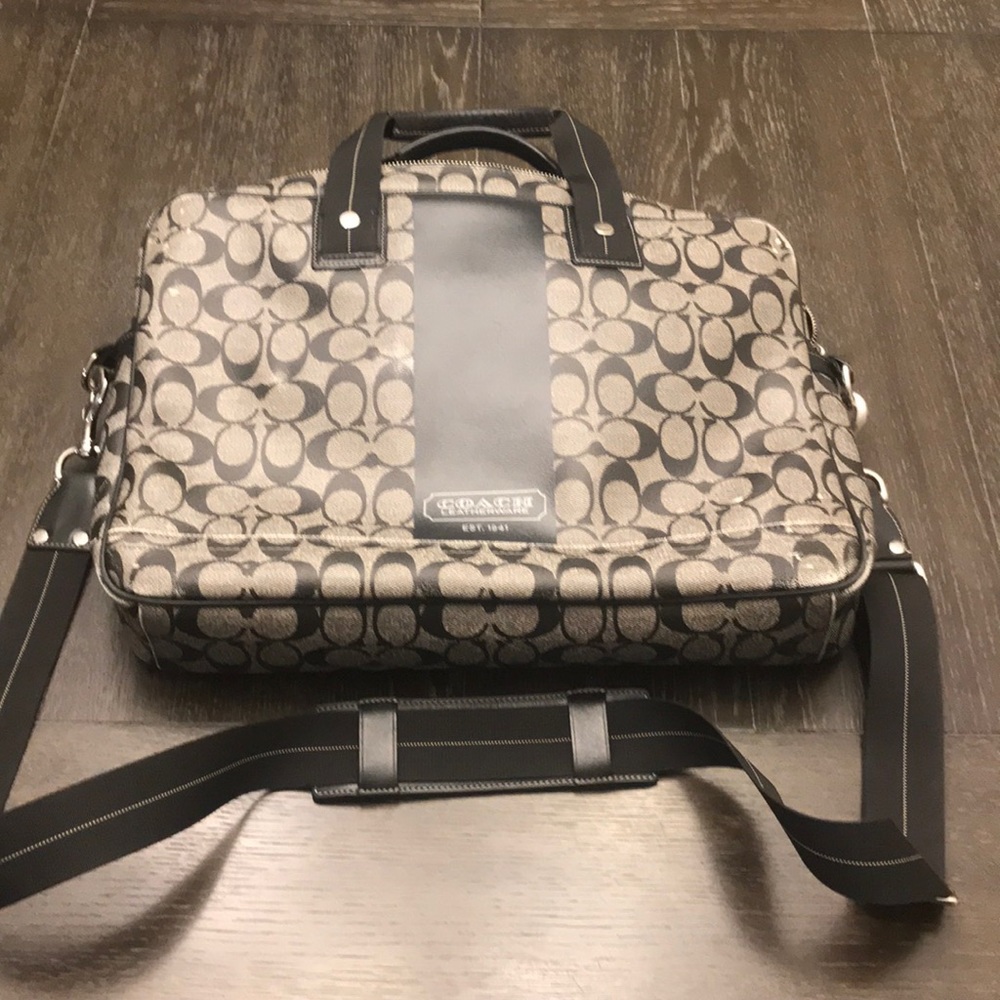 Authentic Coach laptop bag